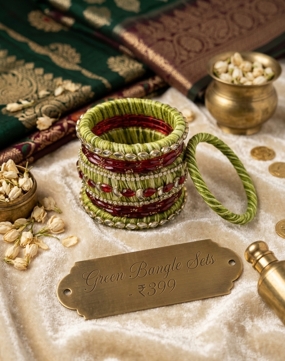 Green Bangle Sets