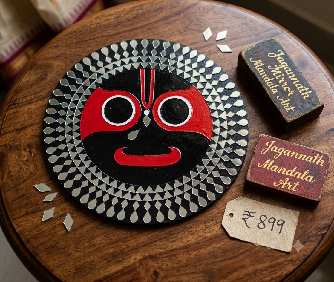 Jaganath Mirror Mandala Art