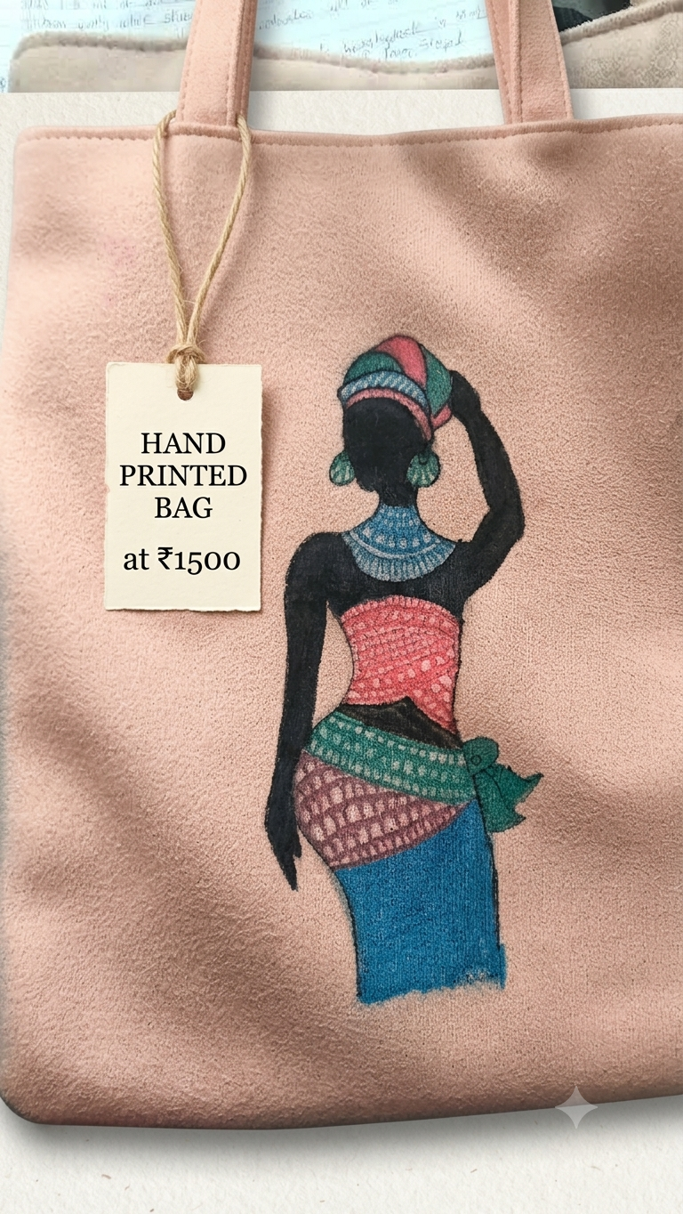Hand Printed Bag
