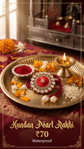 Kundan Pearl Rakhi