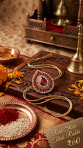 Red Stone Tilak Rakhi