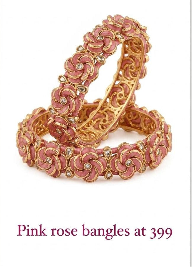 Pink Rose Bangles