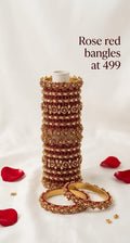 Rose Red Bangles