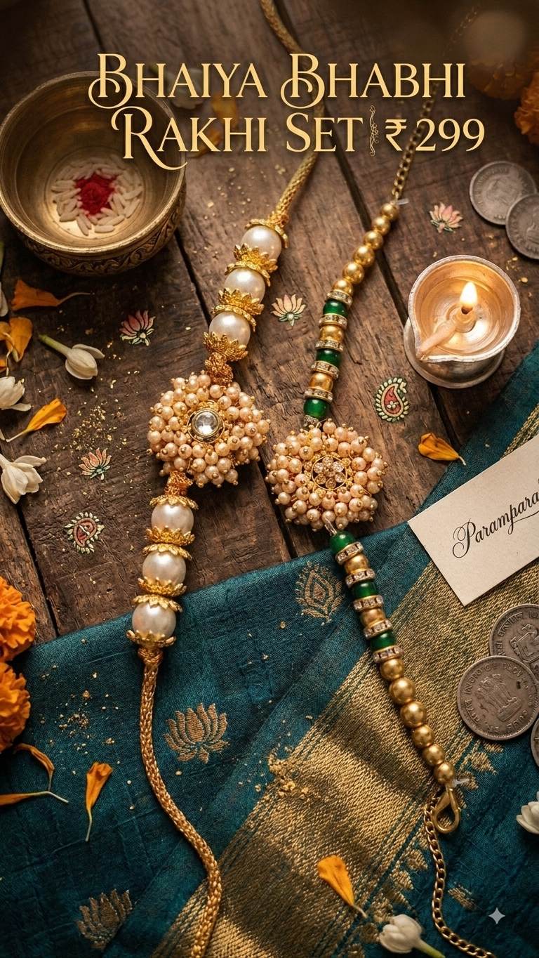 Bhaiya Bhabi Rakhi Set
